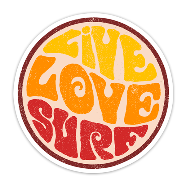 Pegatinas: Live Love Surf