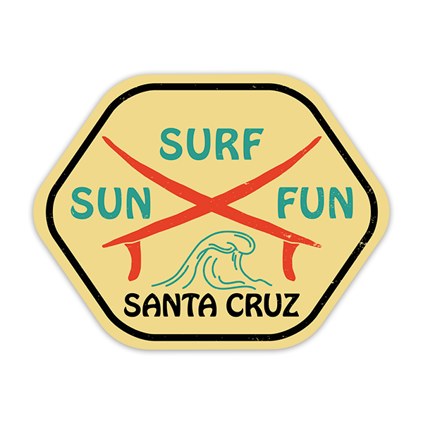 Pegatinas: Santa Cruz Sun, Surf, Fun