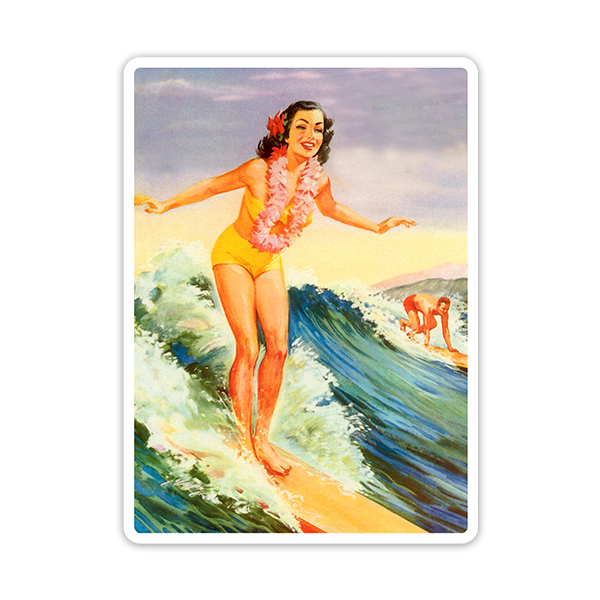 Pegatinas: Surf en Hawaii