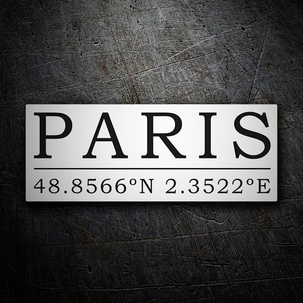 Pegatinas: Paris Coordenadas