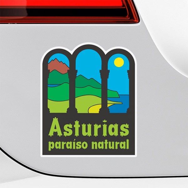 Pegatinas: Asturias, Paraíso Natural