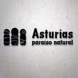 Pegatinas: Asturias, Paraíso Natural, eslogan 2