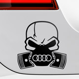 Pegatinas: Calavera Audi 2