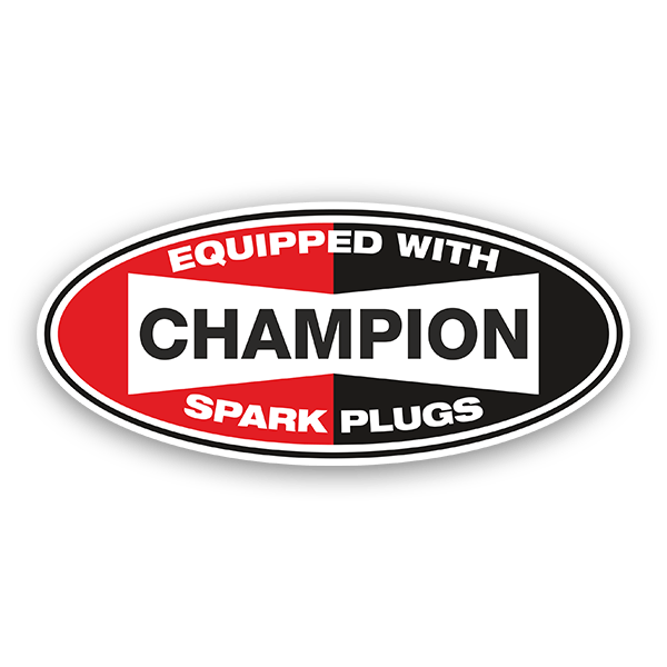 Pegatinas: Champion Spark Plugs