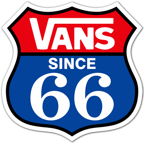 Pegatinas: Vans Ruta 66