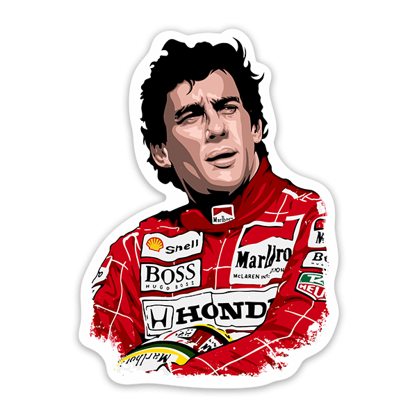 Pegatinas: Ayrton Senna Leyenda