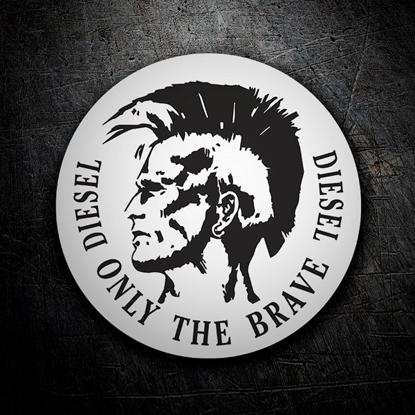 Pegatinas: Diesel, only the Brave