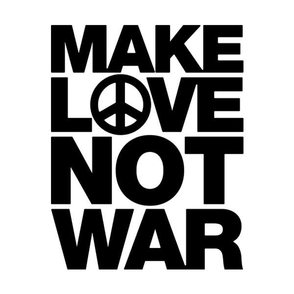 Pegatinas: Make Love not War