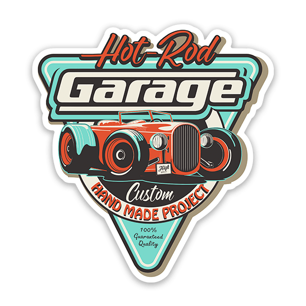 Pegatinas: Hot-Rod Garage