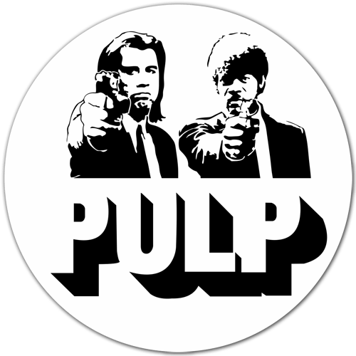 Pegatinas: Pulp Fiction