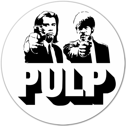 Pegatina Pulp Fiction | TeleAdhesivo.com
