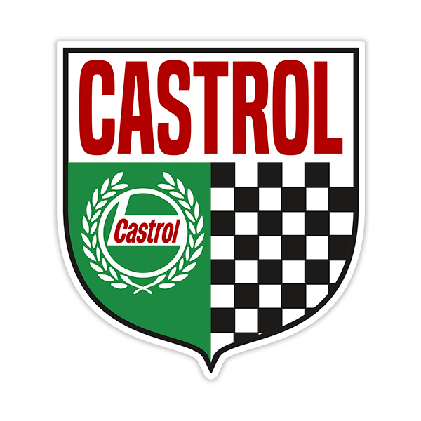 Pegatinas: Escudo Castrol