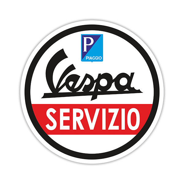 Pegatinas: Vespa Servizio