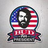 Pegatinas: Bud for President 3