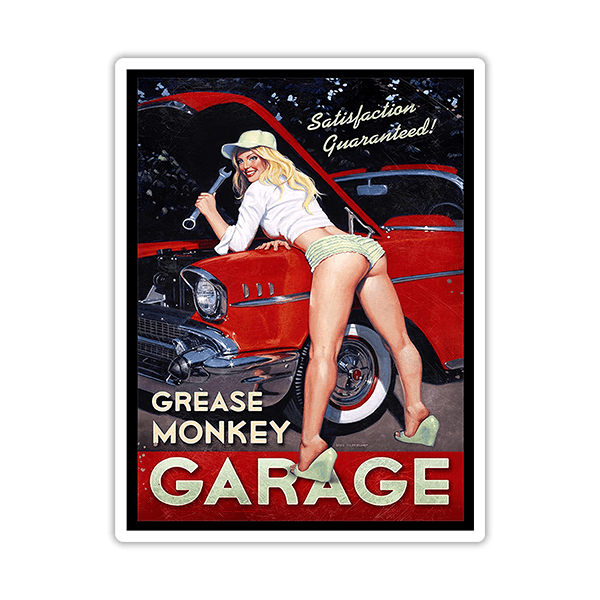 Pegatinas: Grease Monkey Garage