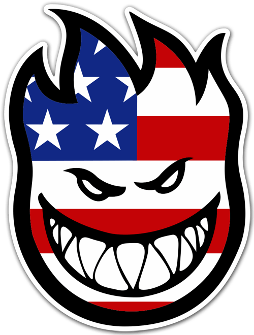 Pegatinas: Spitfire 1 Bandera USA