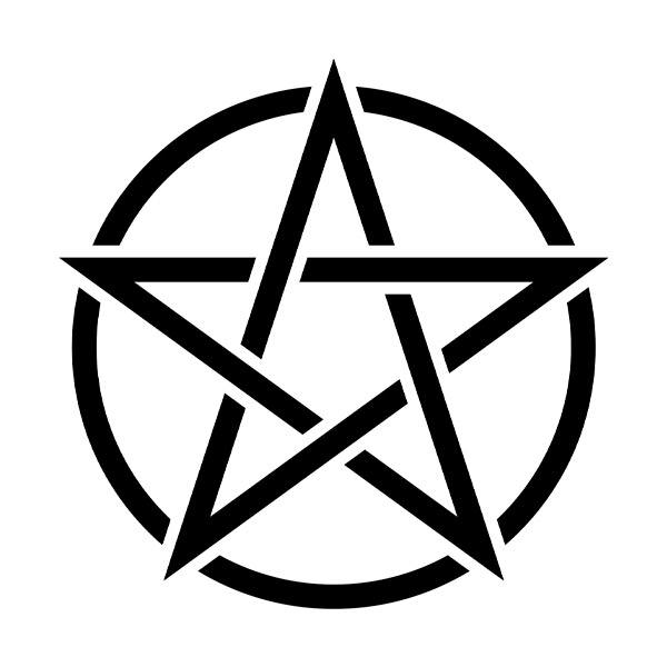 Pegatinas: Estrella de Satán