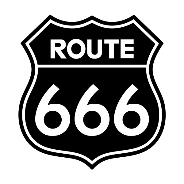 Pegatinas: Route 666
