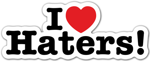 Pegatinas: I love Haters!