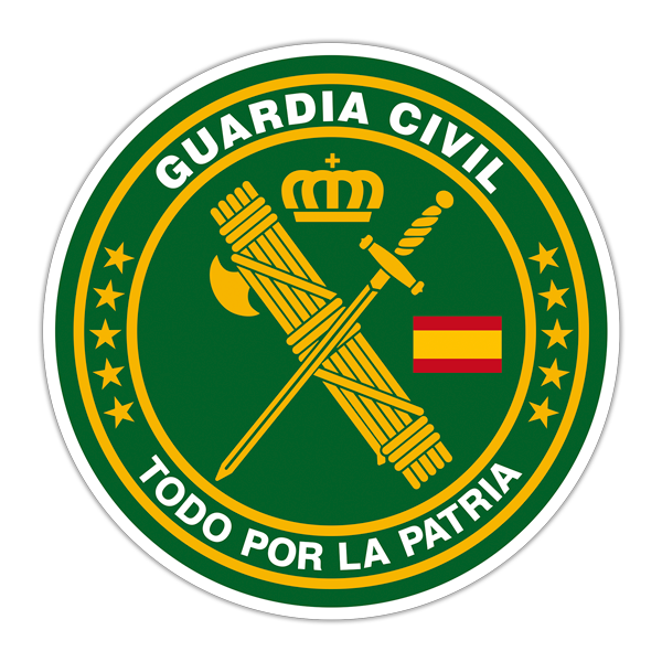 Pegatinas: Guardia Civil - Todo por la patria