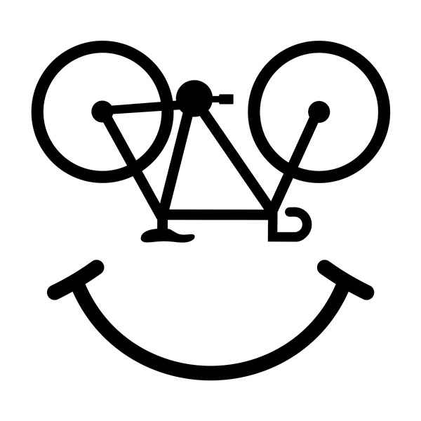 Pegatinas: Sonrisa ciclista