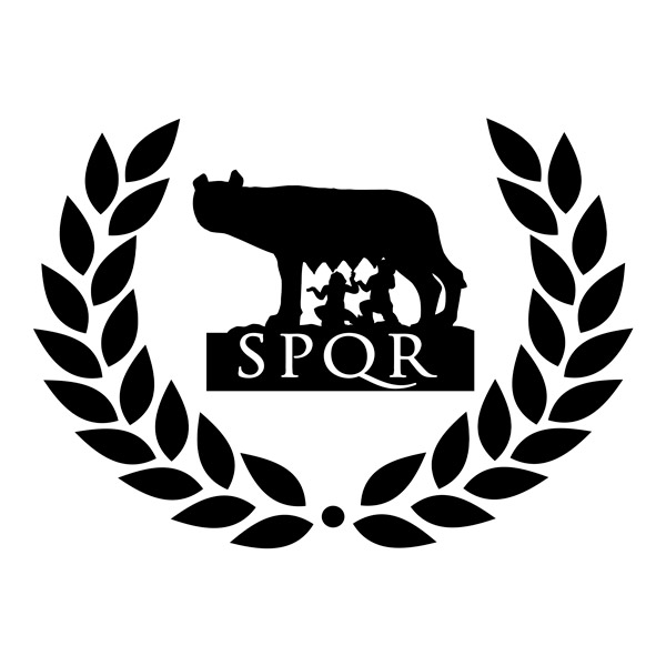Pegatinas: SPQR loba Roma