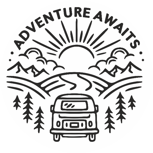 Pegatinas: Adventure Awaits Travel