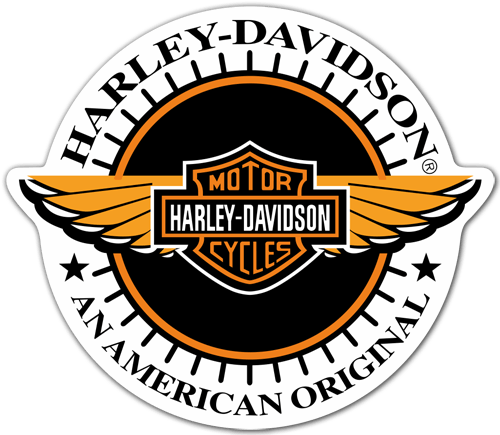 Pegatinas: Harley Davidson American Original