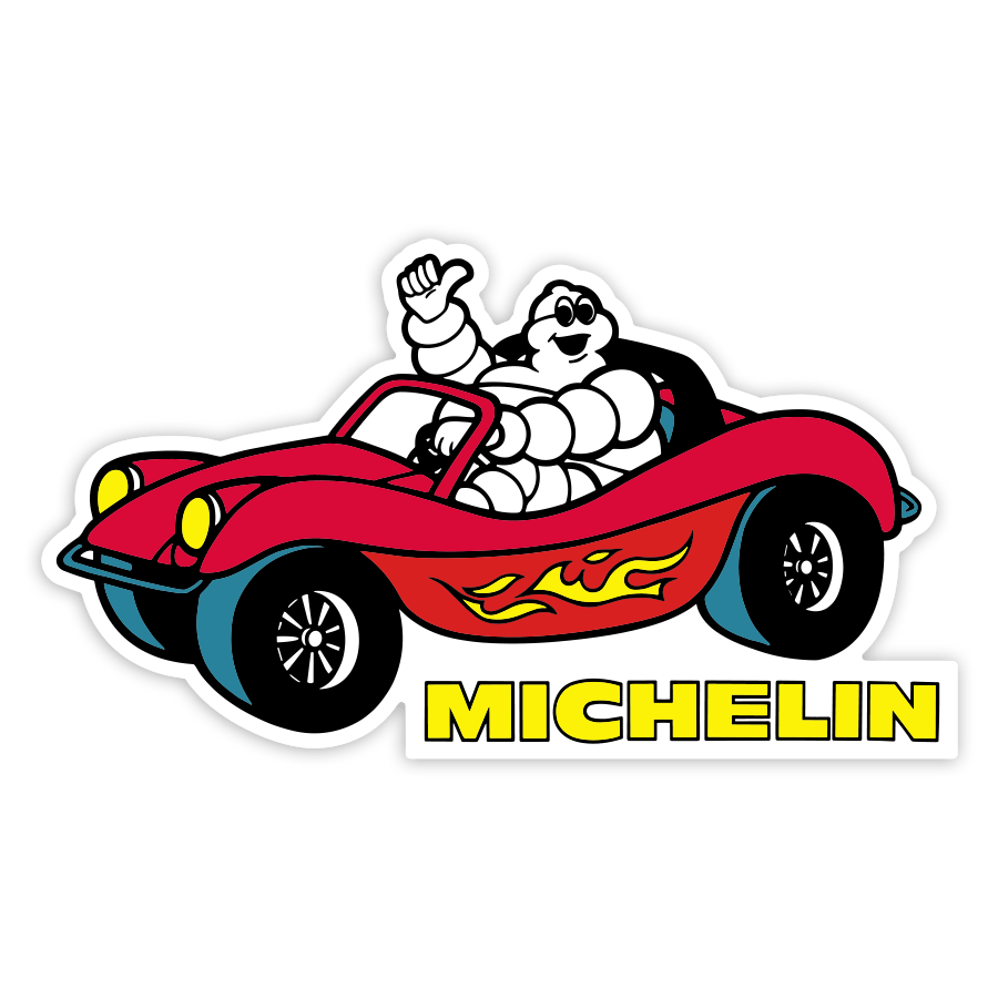 Pegatinas: Michelin Buggy Rojo