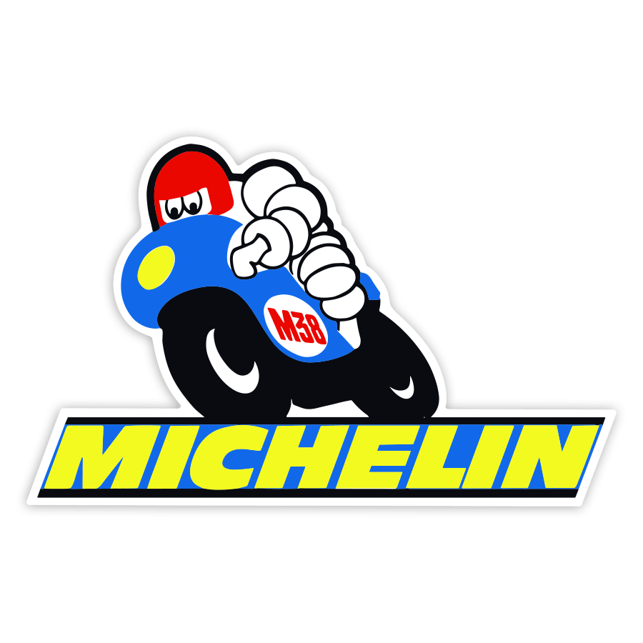 Pegatinas: Michelin Moto Azul M38