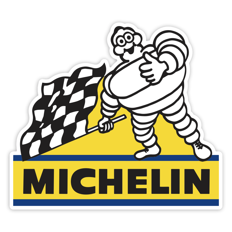 Pegatinas: Michelin Bandera Cuadros