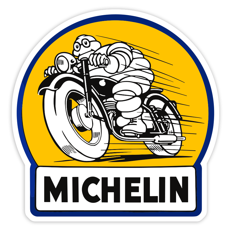 Pegatinas: Michelin Moto Retro