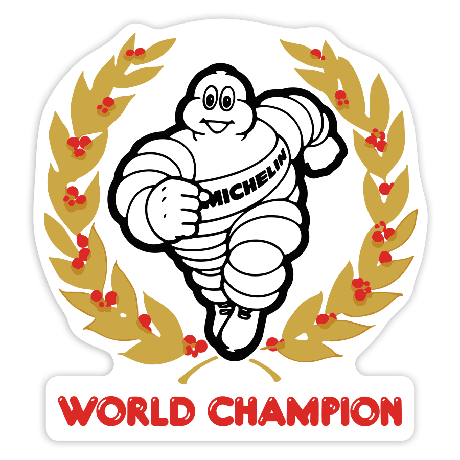 Pegatinas: Michelin Campeón del Mundo