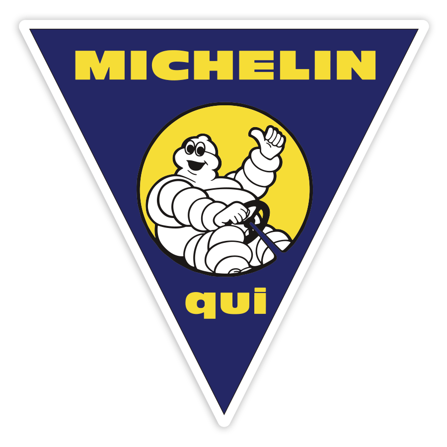 Pegatinas: Michelin Aquí Coches