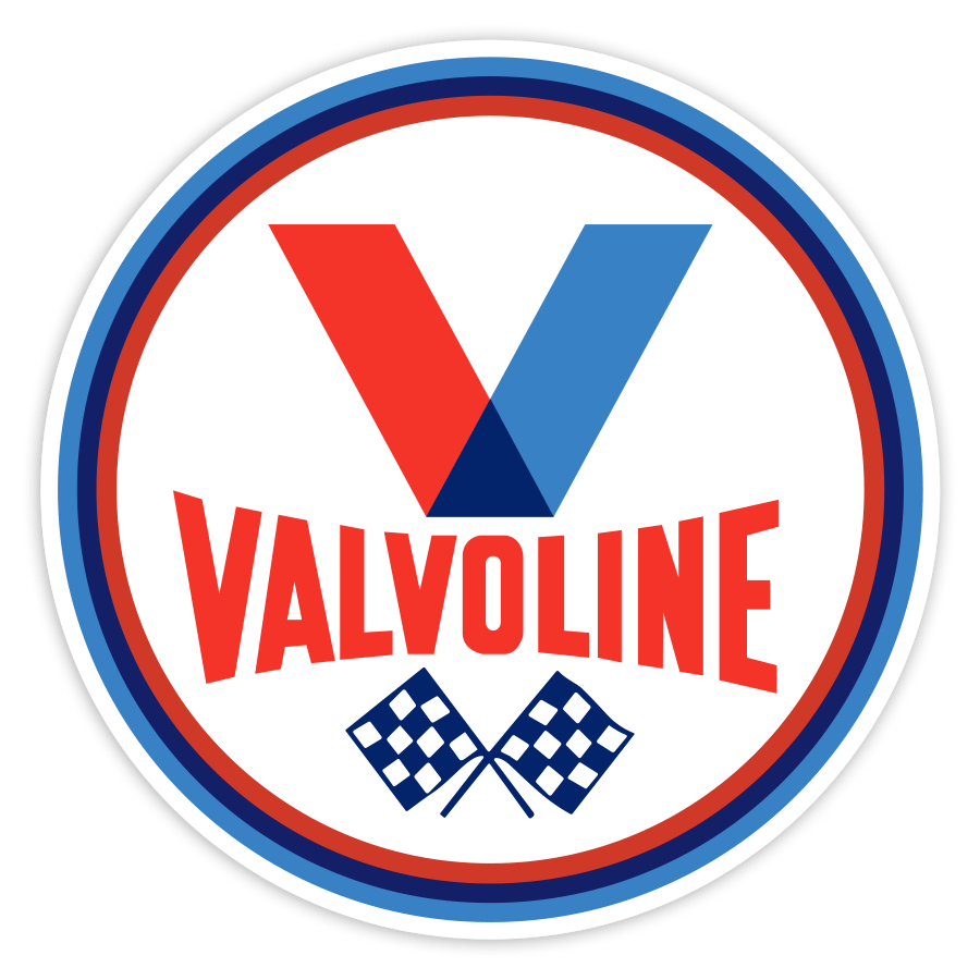 Pegatinas: Valvoline Banderas de Cuadros