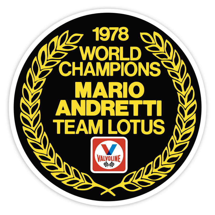 Pegatinas: Valvoline Andretti Lotus 1978
