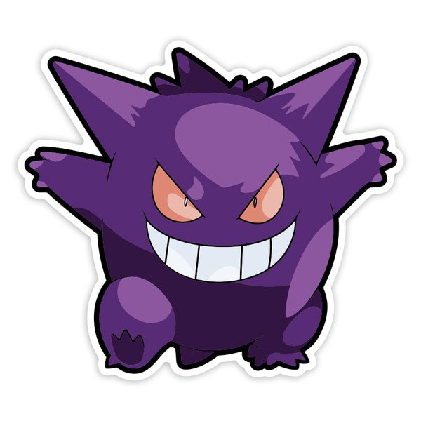 Pegatinas: Gengar Sonrisa Maliciosa