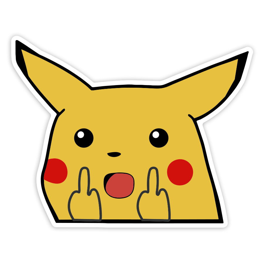 Pegatinas: Pikachu Rebelde Divertido