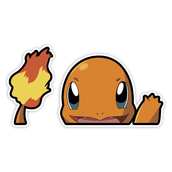 Pegatinas: Charmander Fuego Amistoso