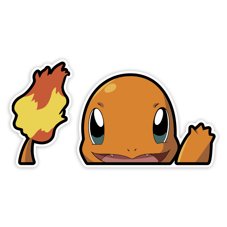 Pegatinas: Charmander Fuego Amistoso