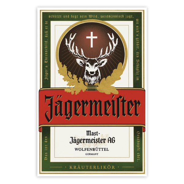 Pegatinas: Etiqueta Clásica Jägermeister