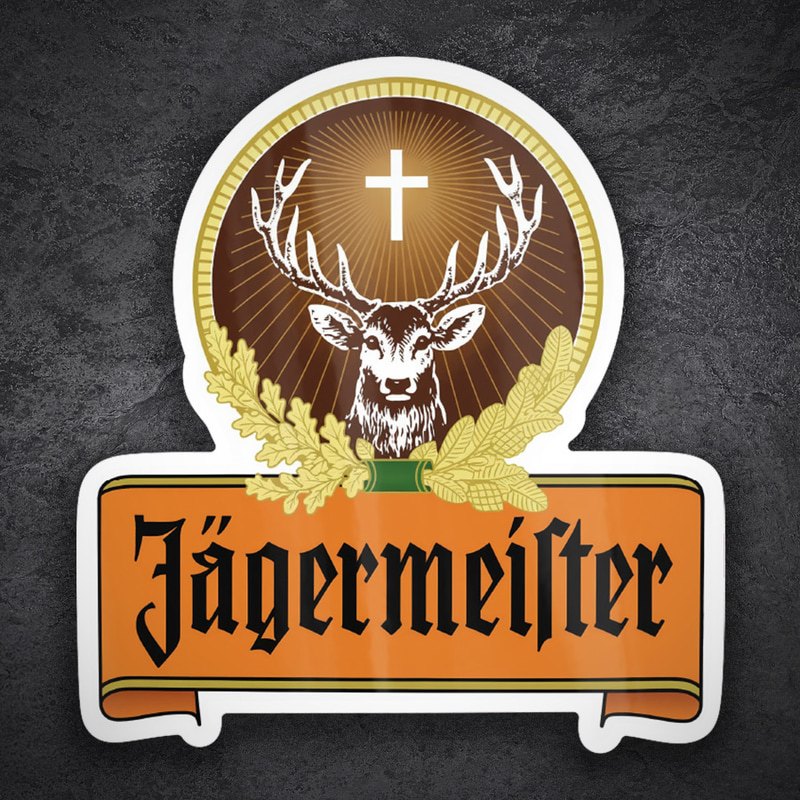 Pegatinas: Logo Jägermeister Retro
