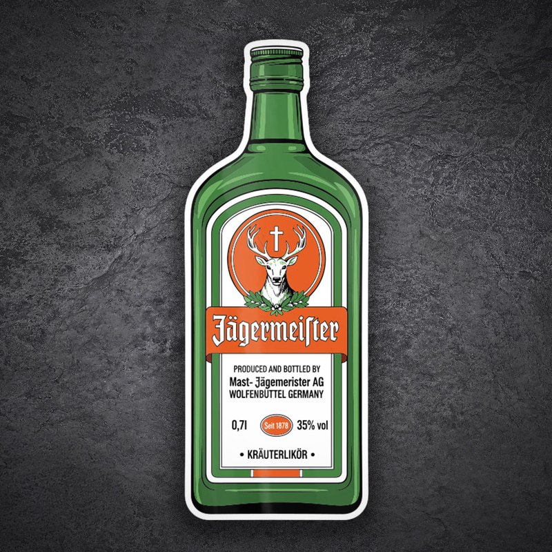 Pegatinas: Botella Jägermeister