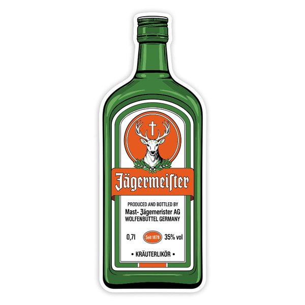Pegatinas: Botella Jägermeister