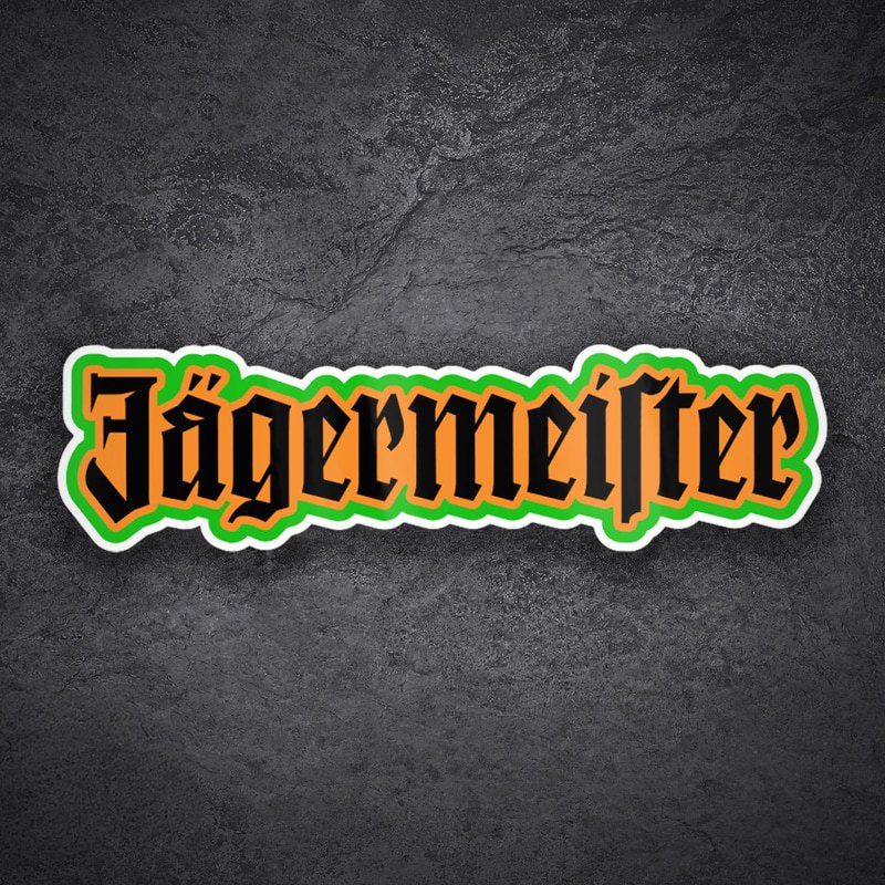 Pegatinas: Letras Jägermeister Retro