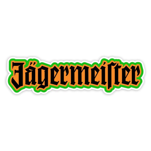 Pegatinas: Letras Jägermeister Retro