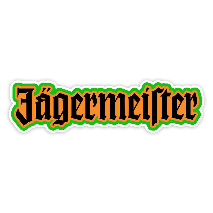 Pegatinas: Letras Jägermeister Retro