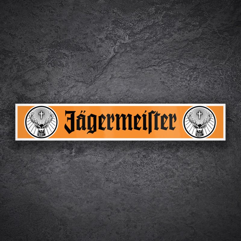 Pegatinas: Jägermeister Logos Naranja