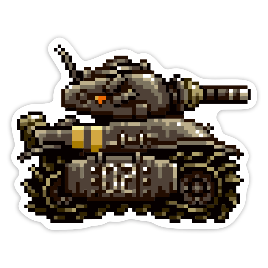 Pegatinas: Tanque Metal Slug SV-001 Pixel