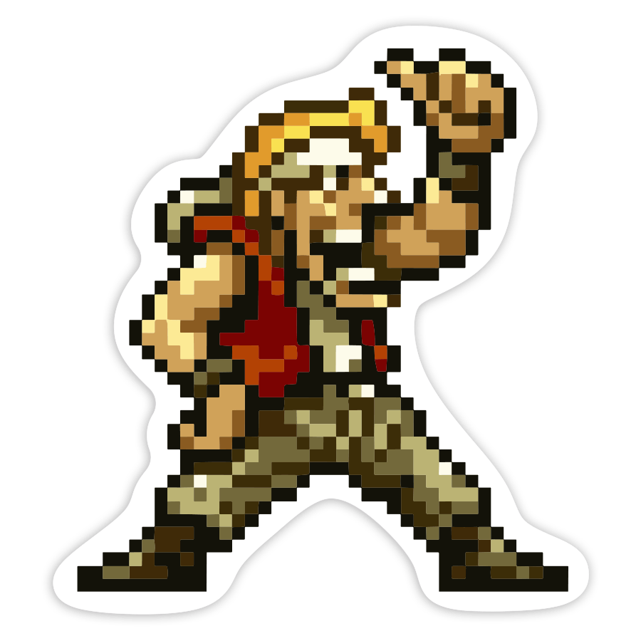 Pegatinas: Marco Rossi Metal Slug Pixel